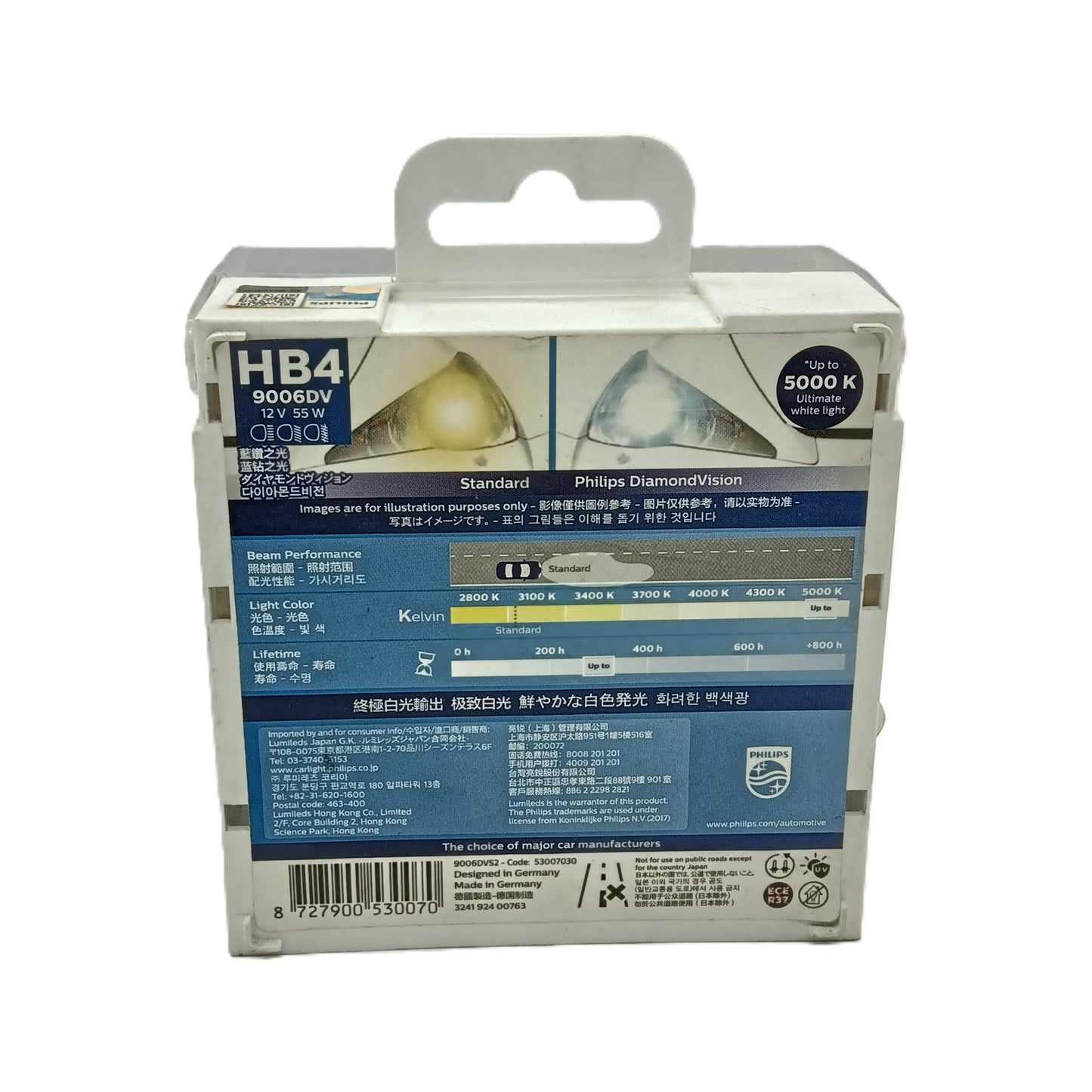 PHILIPS DiamondVision Headlight bulbs 9006DVS2