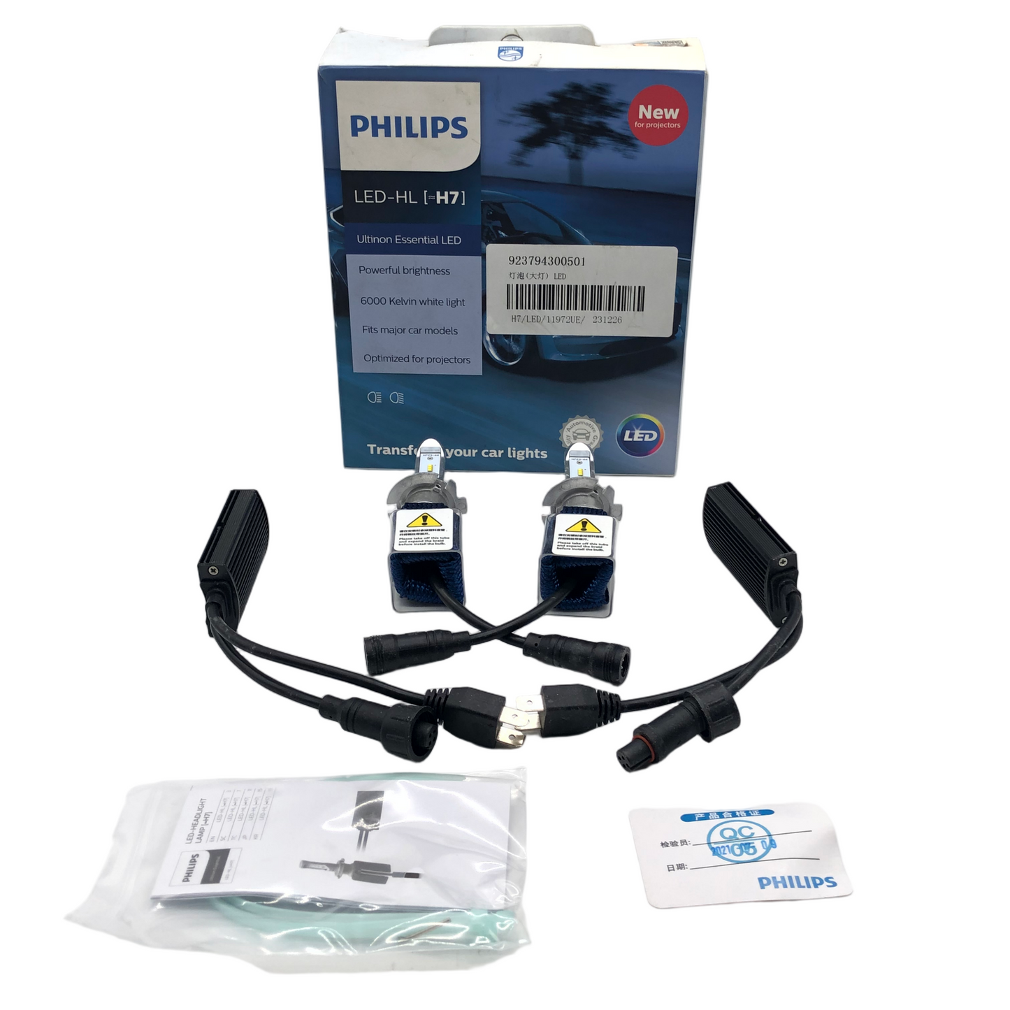 PHILIPS LED Headlight Ultinon Essential H7 12V 17W 923794300501