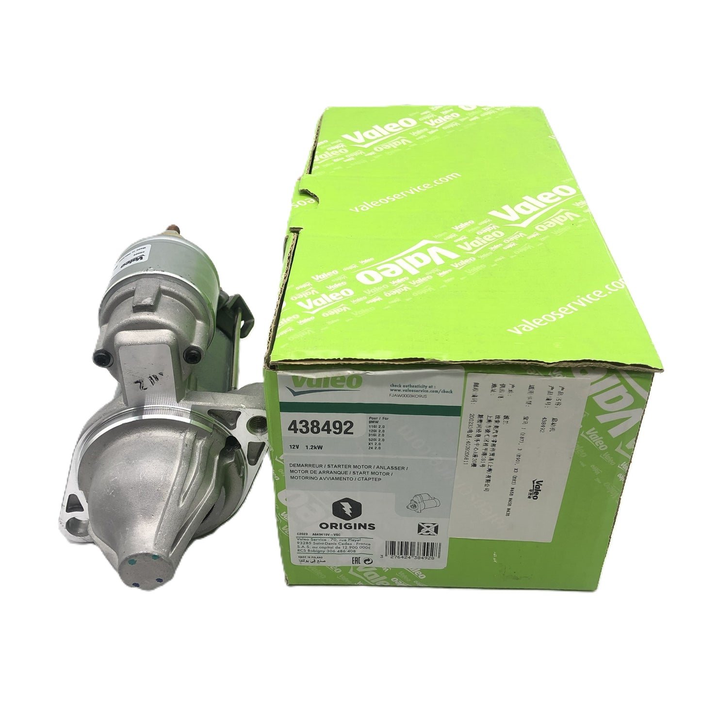 VALEO Starter 438492