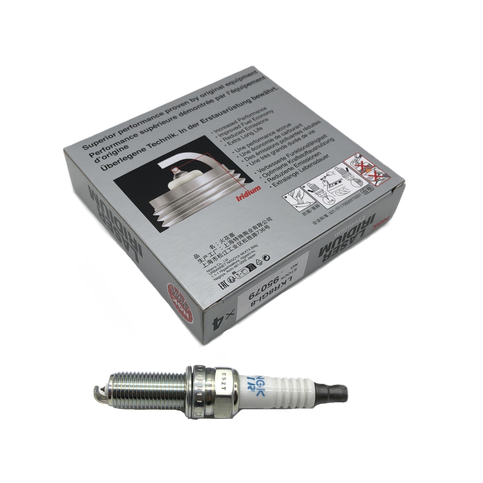NGK Laser Iridium Spark Plug LKR8GI-8 image 1 Candru